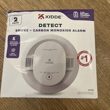 2 pack Kidde Smoke  Carbon Monoxide Detector, AA Battery Powered, Voice Alert