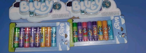 28 BLUEY Flavored Lip Balm Lip Gloss Gift Set  BRAND NEW SEALED - Picture 2 of 6