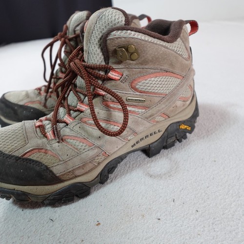 Merrell Moab 3 Boots Womens 10 Tan Mid Waterproof Hiking Outdoor Shoe J06058 - Picture 9 of 22
