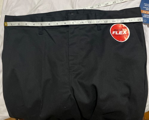 Dickies Boys Flat Front Khaki Pants 20 Husky CLASSIC FIT Blue NWT - Picture 2 of 7
