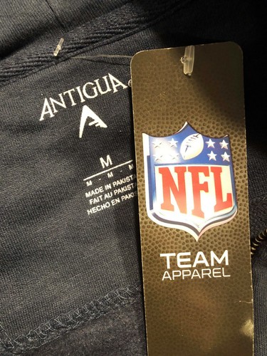 RAMS HOODIE Los Angeles L.A. st. louis full zip up MENS M medium NEW antigua - Picture 4 of 5