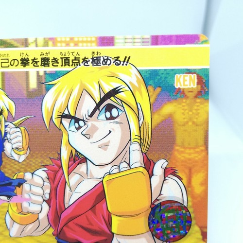 026 Ken Street Fighter ZERO Arcade capcom Card 1992 JAPAN GAME  - Picture 3 of 12
