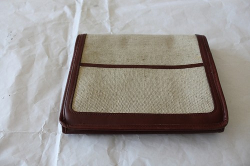 SAAB Owners Manual Case- Leather and Canvas - Picture 2 of 6