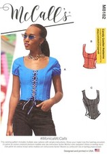 McCall's M8182 MONICA Scoop-Neck Boned Corset Tops Sz 16-24 UNCUT Pattern