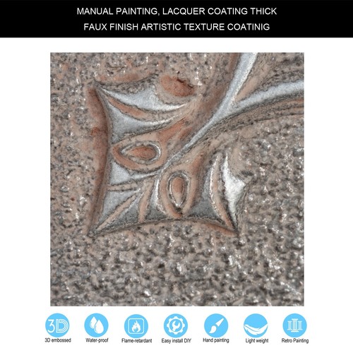 Faux Plastic ceiling tiles Wall Panels Decor for Salon PL35 Weathered iron 10Pcs - Picture 7 of 22