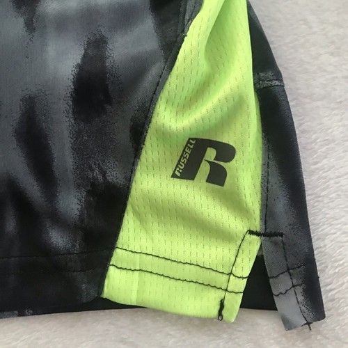 Russell Boys Elastic Waist Black Sports Cool Printed Shorts Sz XS (4-5)Waist 19" - Picture 9 of 12