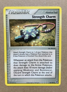 Strength Charm 81/101 EX Dragon Frontiers - Uncommon Pokemon Card - NM/M