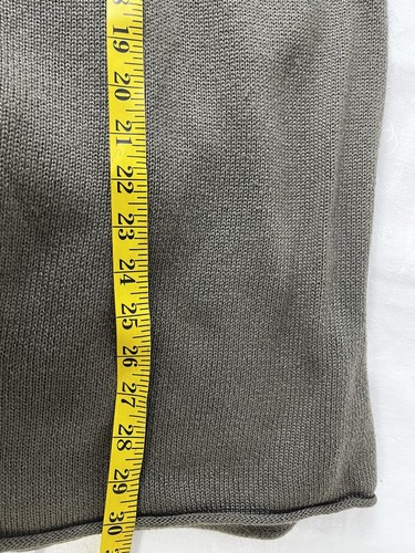Biaggini Cowl Neck Olive Green Sweater tunic Size 2XL Pullover S/S - Picture 7 of 9