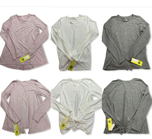 Damen Langarm T-Shirt mit offenem Rücken - All in Motion - verschiedene Größen/Farben - S550 - Bild 1 von 11