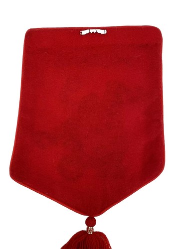 Handmade JCA  Needlepoint WINSOME BEAR Happy Holiday Christmas Banner 12 x 9 - Picture 6 of 8