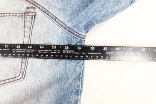 Rocawear Jacket Mens XL Blue Denim Jean Hip Hop Baggy Y2K Sleeve Pockets VTG - Picture 11 of 13