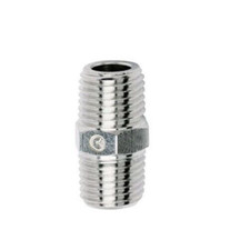 Lot of 2x CAMOZZI 2500 04-04, 1/4" Male NPTF Hex Nipple - Brass