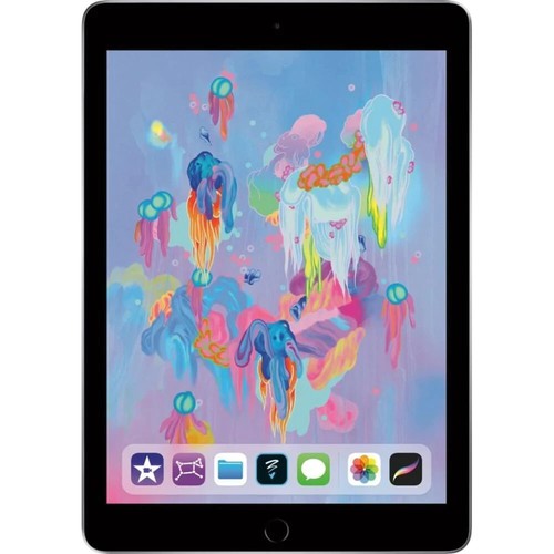Apple iPad 6th Gen 2018 9.7" 128GB WiFi Only Grey A One Year Warranty - Picture 2 of 10