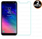 [2 Pezzi] PROTEGGI SCHERMO IN VETRO TEMPERATO PER SAMSUNG GALAXY A6 PLUS 2018 +
