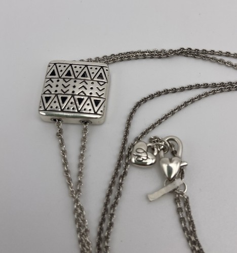 Collana Brighton Africa Stories Incisa Lariat Reversibile Regolabile Moderna - Foto 2 di 2