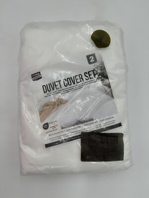 Duvet Cover Set Twin 2 Piece White Utopia Bedding Cover 68 X 90'' Sham 20 X 26''