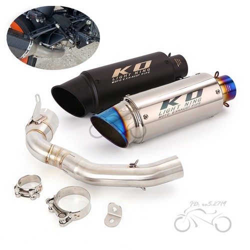 Slip on System Exhaust Mid Pipe Loud Muffler Modified for DUKE 200 2020-2023 - Bild 1 von 12