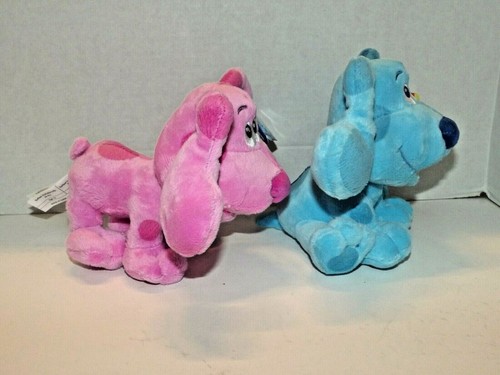 Set of Blue's Clues & You Plush Toy Dolls Blue & Magenta New With Tags 7" (l) - Picture 5 of 7