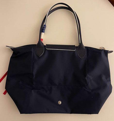 NEU LONGCHAMP LE PLIAGE BLAU mittellanger Griff Tres Paris limitierte Auflage - Bild 2 von 3