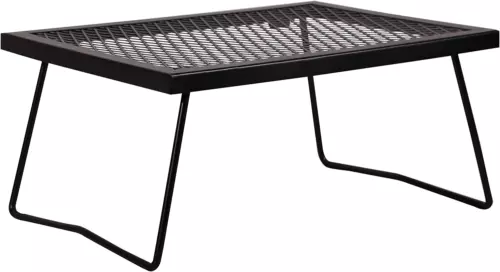 REDCAMP Folding Campfire Grill Heavy Duty Steel Grate, Portable Camp Fire 