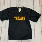 kids Unisex Black & Gold Trojans Logo Mesh Football Uniform All Sport Jersey Nwt