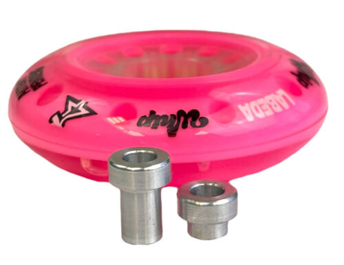 Labeda Whips Roller Hockey Wheels Pink 8-Pack + Spacers + Bearings - Choose Size - Picture 2 of 10