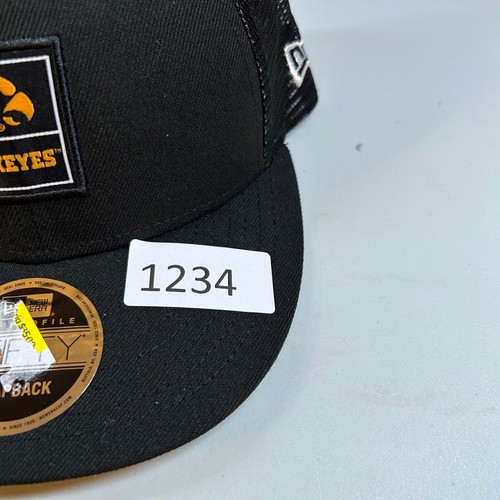 New Era Iowa Hawkeyes Trucker Hat Snapback 9Fifty Cap Black Adult NWT - Picture 8 of 8