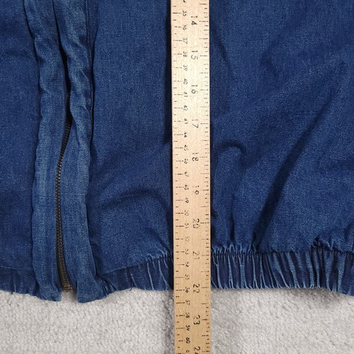 Alfred Dunner Jean Jacket Women's 12P Denim Embroidered Full Zip - Picture 6 of 11