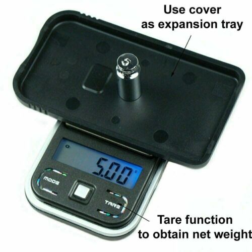 100g x 0.01g Digital Pocket Scale Ultra Mini scale with 100g calibration weights - Picture 3 of 8