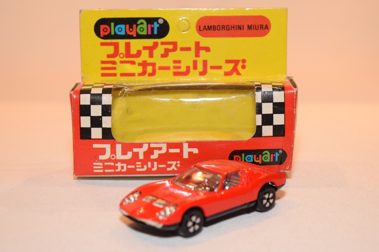 PLAYART PLAY ART 9 LAMBORGHINI MIURA rosso MINT JAPANESE BOXED RARE SELTEN PLAYART PLAY ART 9 LAMBORGHINI MIURA rosso MINT JAPANESE BOXED RARE SELTEN