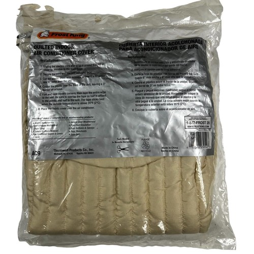 Frost King AC9 Quilted Indoor Air Conditioner Cover, 17" x 25" New - Picture 6 of 7