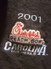Carolina Tar Heels 2001 Chik-Fil-A Peach Bowl Golf Shirt Men's 2XL Black