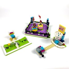Lego Friends Lot of Incomplete Sets 41133 Amusement Bumper Cars 41338 Tennis &