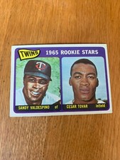 1965 Topps 201 SANDY VALDESPINO CESAR TOVAR  MN Twins  Rookie Stars RC EX cond