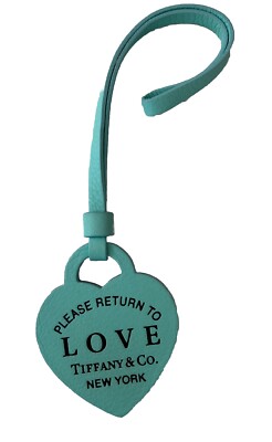 Tiffany & Co Heart Blue & Black Leather Return To Love Bag Charm Return to Tiffany™ Mini Charm Tote Bag in Black Leather  main image 4