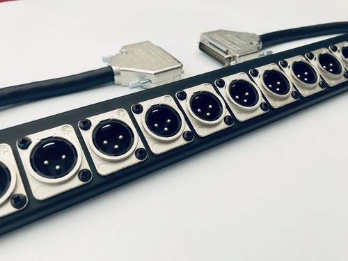 16 CH D-Sub Patchbay XLR Neutrik 1U Abdeckplatte Mogami Webstuhl Studio - Bild 3 von 14