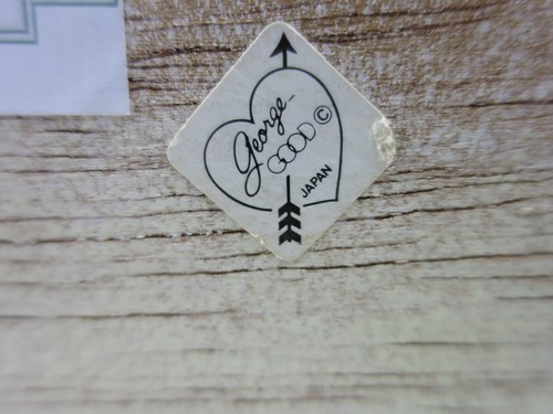 Caja de recetas de madera pintada vintage favoritas de la familia tarjetas George Good Japón - Imagen 7 de 8