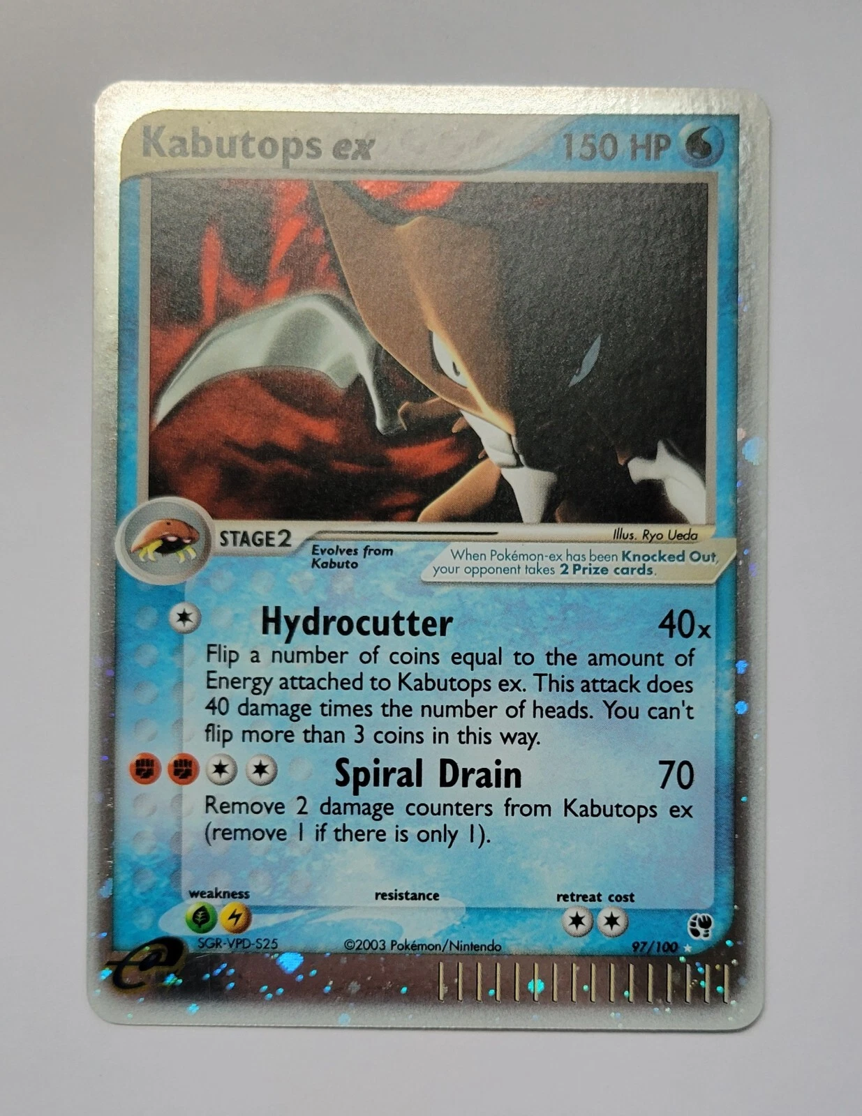 Kabutops ex EX Sandstorm 97/100 Holo Ultra Rare EX Pokemon TCG LP