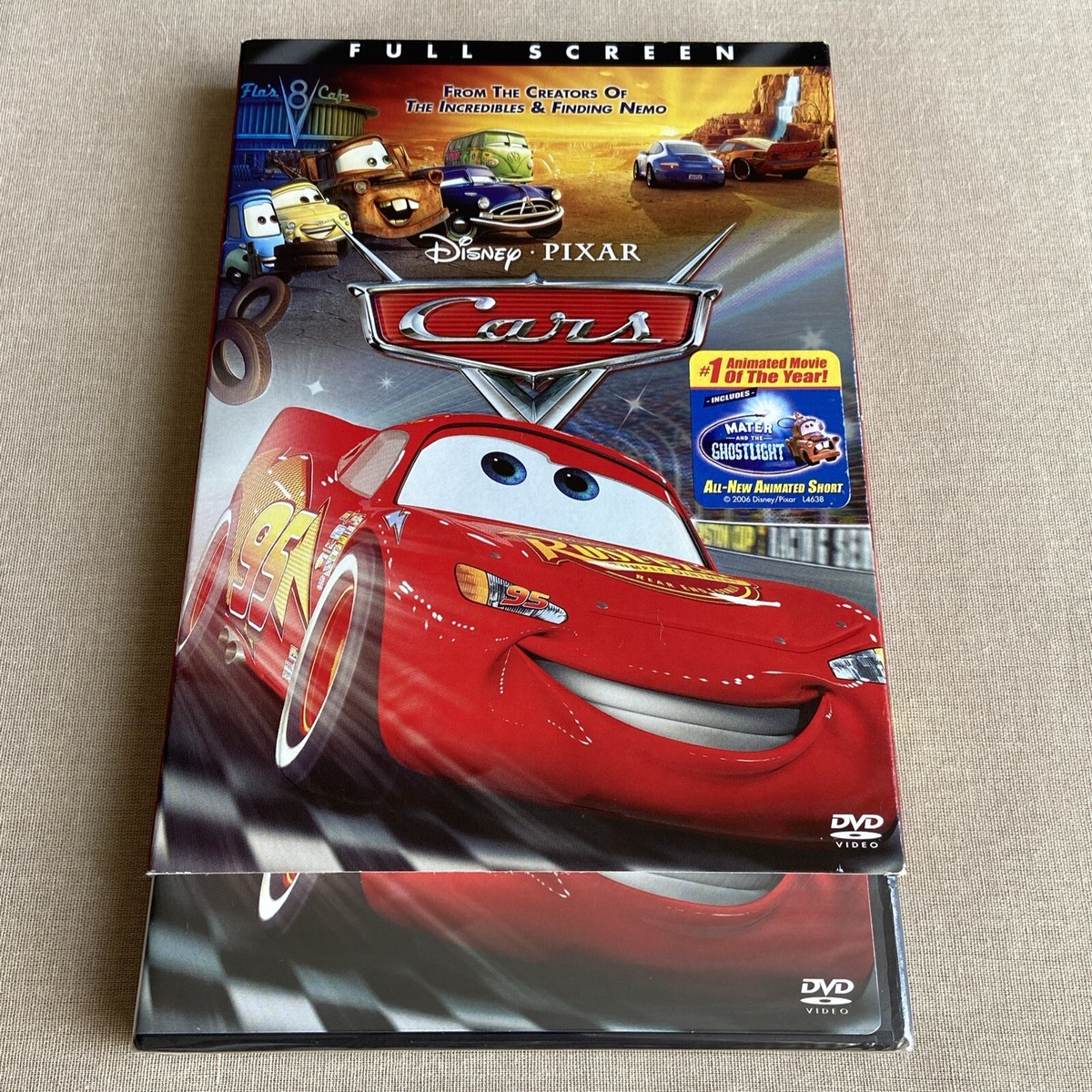 Disney Pixar: Cars (DVD 2006 FS NEW W/ Slipcover) 1 Original