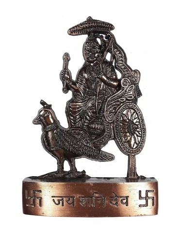 Traditional Metal Lord Shree Jai Shani Dev Idol/Statue For Pooja, Home-Office - Picture 4 of 7