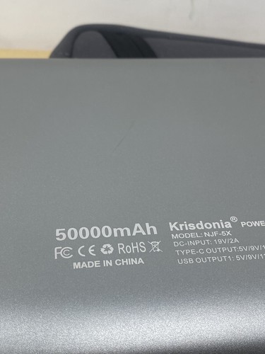 Krisdonia NJF-5X Portable Laptop Charger 185Wh/50000mAh Laptop Power Bank Used - Picture 3 of 4
