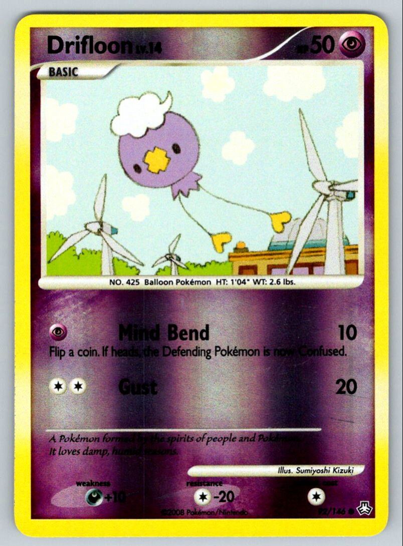 2008 Diamond & Pearl - Legends Awakened Drifloon Common Reverse Holo #92