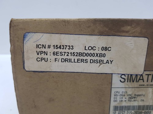 SIEMENS 6ES7 215-2BD00-0XB0 SIMATIC S7-200 CPU 215-2 PROFIBUS DP COMPACT UNIT - Picture 12 of 15