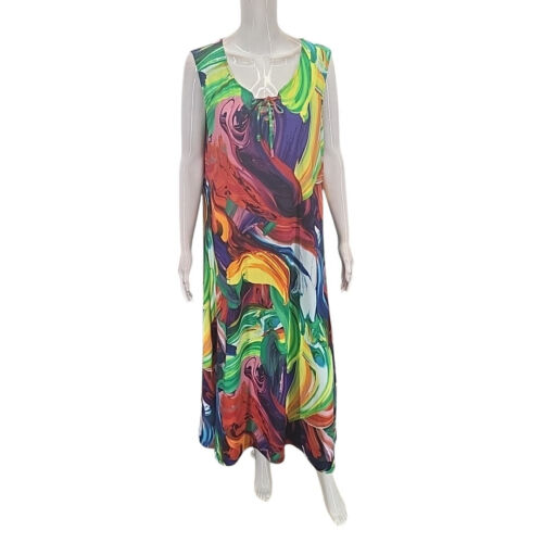 Attitudes by Renee Damska elegancka modna sukienka z dżerseju como z nadrukiem X-Large Rozmiar