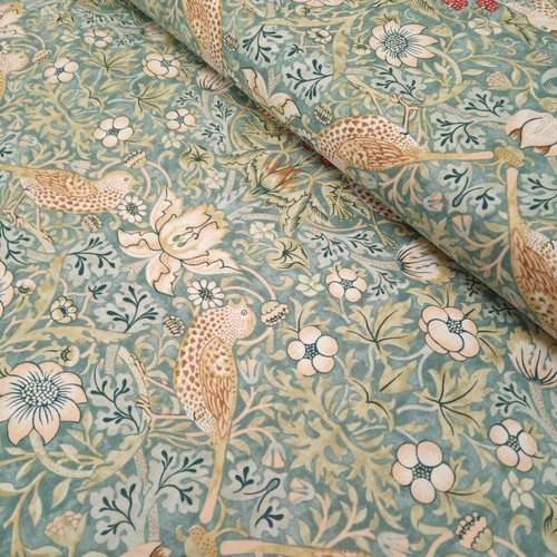 Strawberry Thief William Morris Autumn Cotton Fabric 110cm wide Per Half Metre - Picture 47 of 119