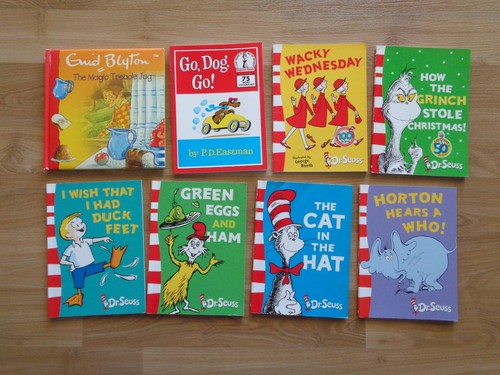 7 x DR SEUSS books and 1 x ENID BLYTON bookused booksxx79per16a5 7 x DR SEUSS books and 1 x ENID BLYTON bookused booksxx79per16a5