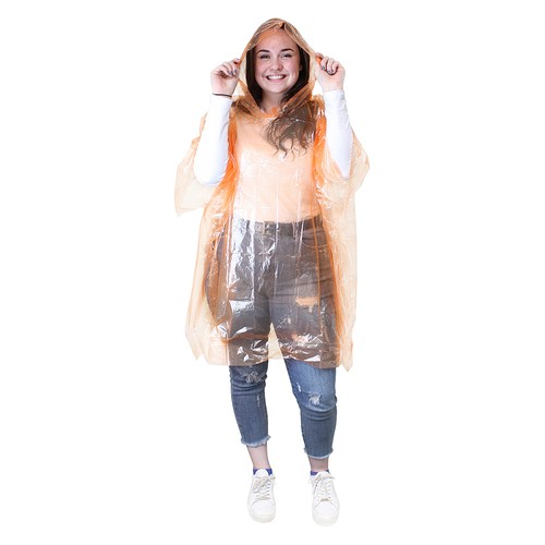 2 x Poncho's Clear | Translucent Adult Emergency Waterproof Rain Hooded Poncho - Picture 12 of 13