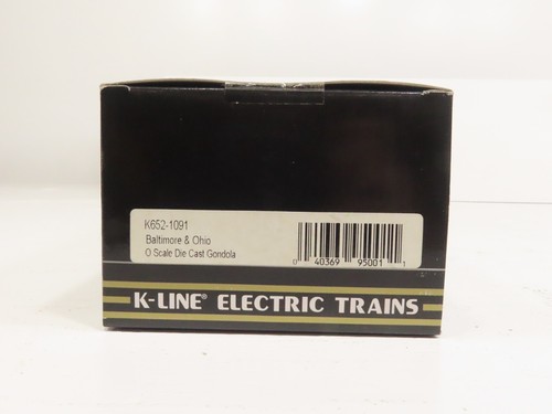 K-Line K652-1091 Baltimore & Ohio Die Cast Gondola LN - Bild 2 von 8