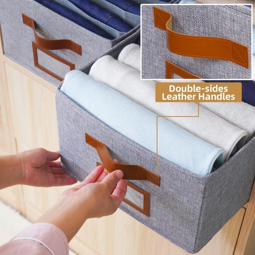 3 Stück Kleiderschrank Organizer boxen aufbewahrung Faltbare Aufbewahrungsbox... - Bild 2 von 6