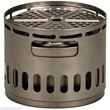 Evernew Titanium Ti DX Stand EBY257 Tri-Fuel Alcohol / Wood / Solid Fuel Tablets